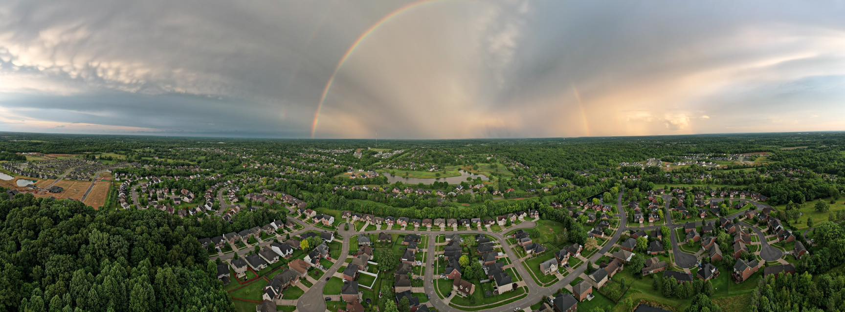 Rainbow over Polo Fields Louisville