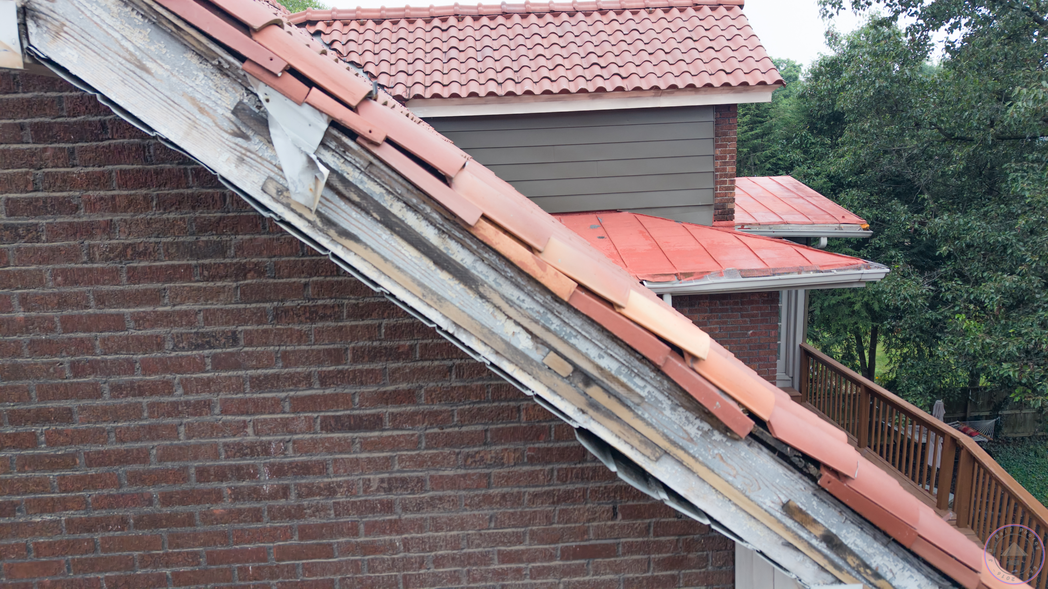 Roof underlayment and tile edge condition detail